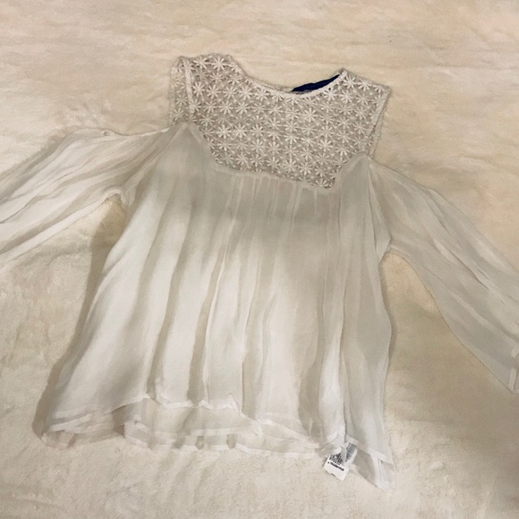 Zara Cold Shoulder Flowy Top - Picture 7 of 11